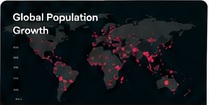 Global Population Growth data visualisation