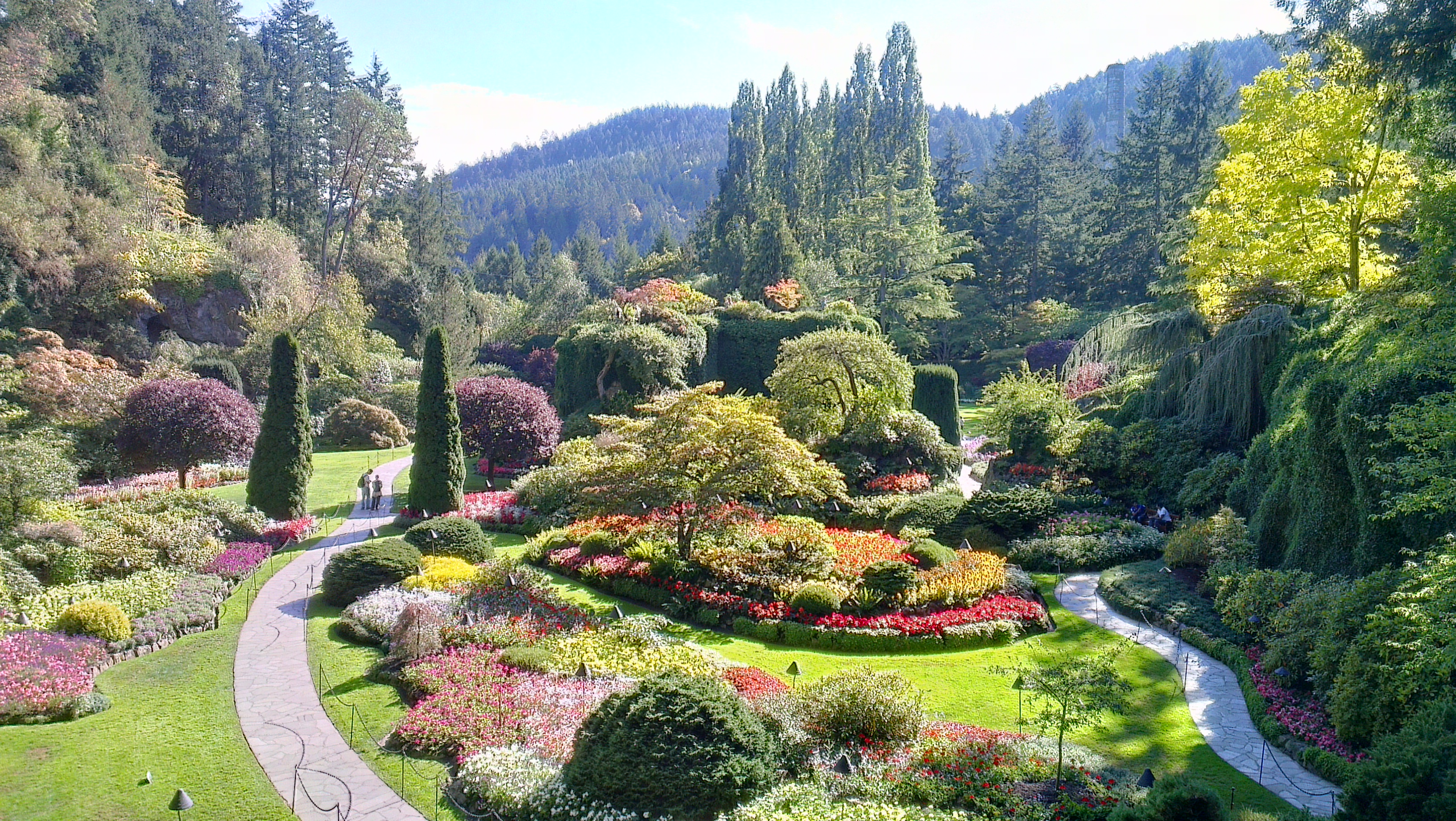 picture of the Sunken Garden in the Butchart Garden